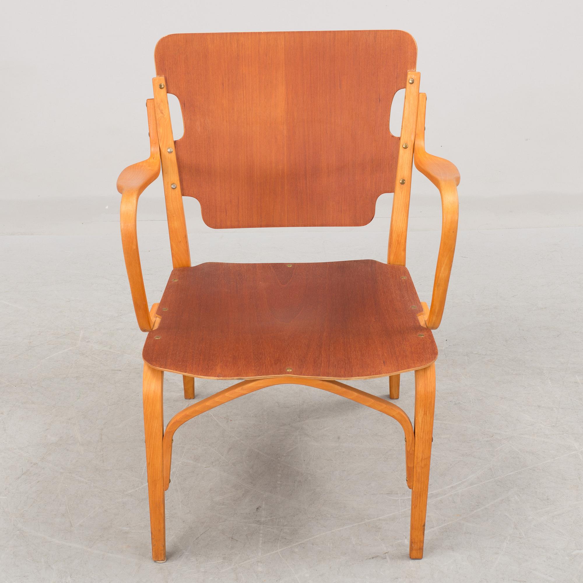 CARL-AXEL ACKING, a rare armchair for Bodafors, Sweden.