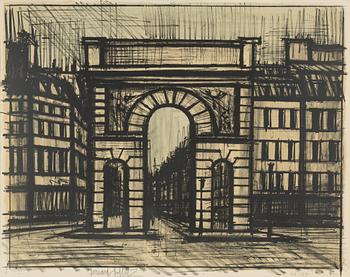 Bernard Buffet, "La porte Saint-Martin".
