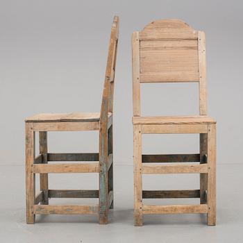 STOLAR, ett par, allmoge, Järvsö, Hälsingland, 1800-tal.