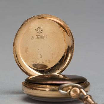 FICKUR, 14K guld, total vikt ca 24g.
