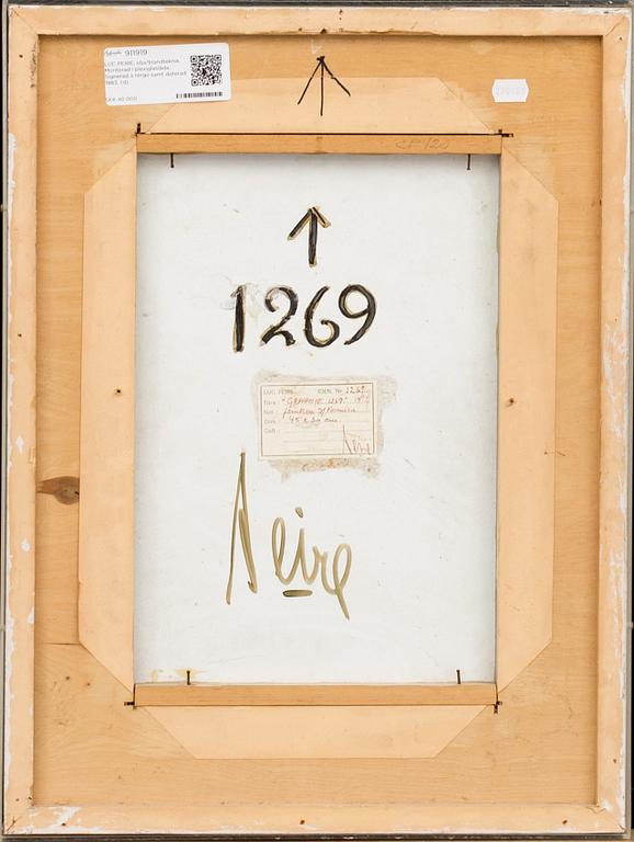 LUC PEIRE, oil/mixed media. Signed and dated a tergo.