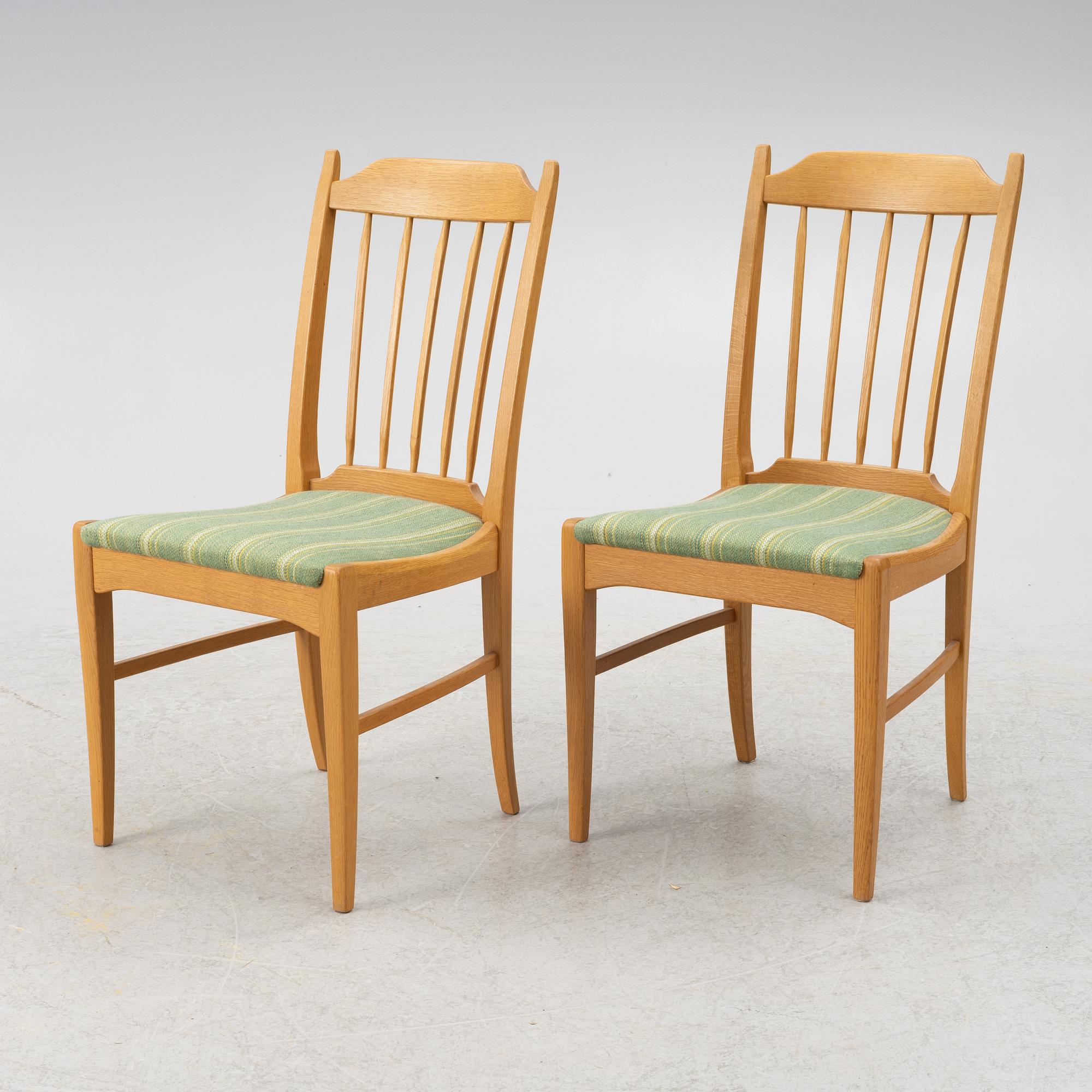 Carl Malmsten, matbord med 4 stolar, Åfors. 1900-talets andra hälft.