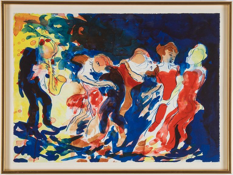 Peter Dahl, färglitografi, signerad EA.