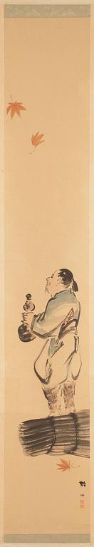 OKÄNDA KONSTNÄRER, rullmålningar 5 st. Japan, 1900-tal.