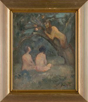 Per Åke Lauré, Faun in a tree.
