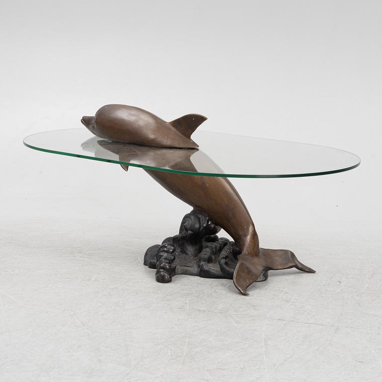 Coffee table, late 20th century, signed P.N.