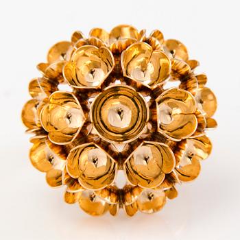 LIISA VITALI, SORMUS, "Kevät", 14K kultaa, Westerback, Helsinki 1967.