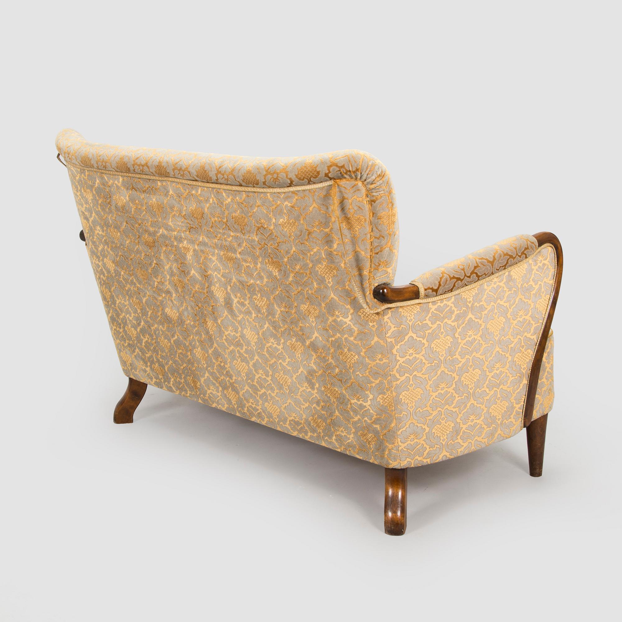 Birger Hahl, soffa samt fåtöljer, ett par, Haimi Oy 1946.