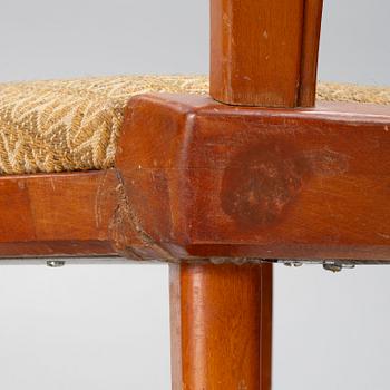 Carl Malmsten, stolar, 4 st, "Pyramid", Åfors Möbelfabrik, 1900-talets mitt.