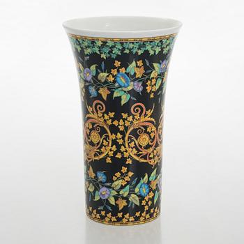 Versace, maljakko, "Gold Ivy" posliinia, Rosenthal Saksa, 1900-luvun loppu.