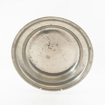 Skålfat 4 st 17/1800-tal tenn.