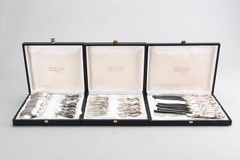 BESTICKSERVICE, 36 delar, silver. "Olga", GAB,  Eskilstuna, 1988/89.