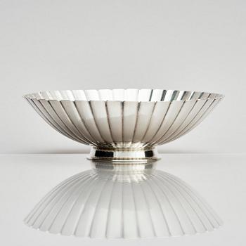 Georg Jensen, a sterling silver bowl, design no 856A, design Sigvard Bernadotte, Copenhagen 1945-77.