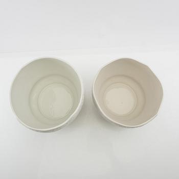 Outer covers 2 pcs of different sizes Art Nouveau, early 20th century stoneware.