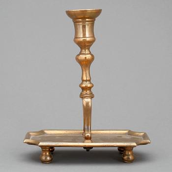 LJUSSTAKE, mässing, 1700-tal.
