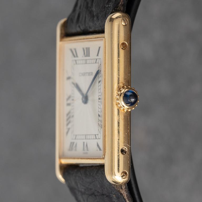 Cartier, Tank Louis, "Guilloché Dial", ca 2000.