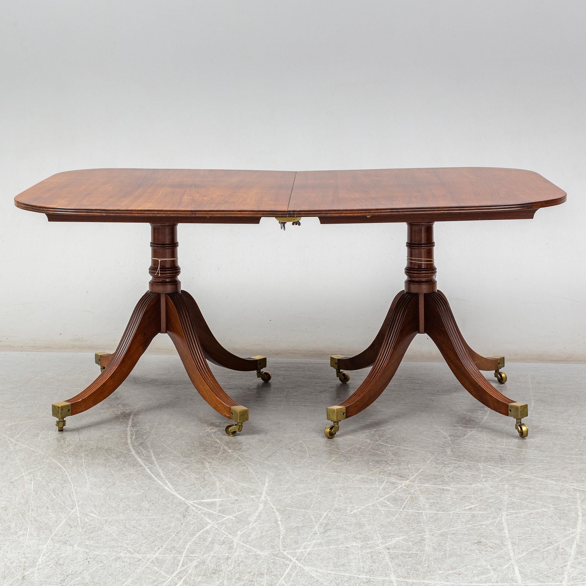 A Regency-style dinner table, second half of the 20th century.