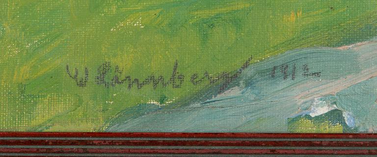 William Lönnberg, oil on board, signed and dated 1912.