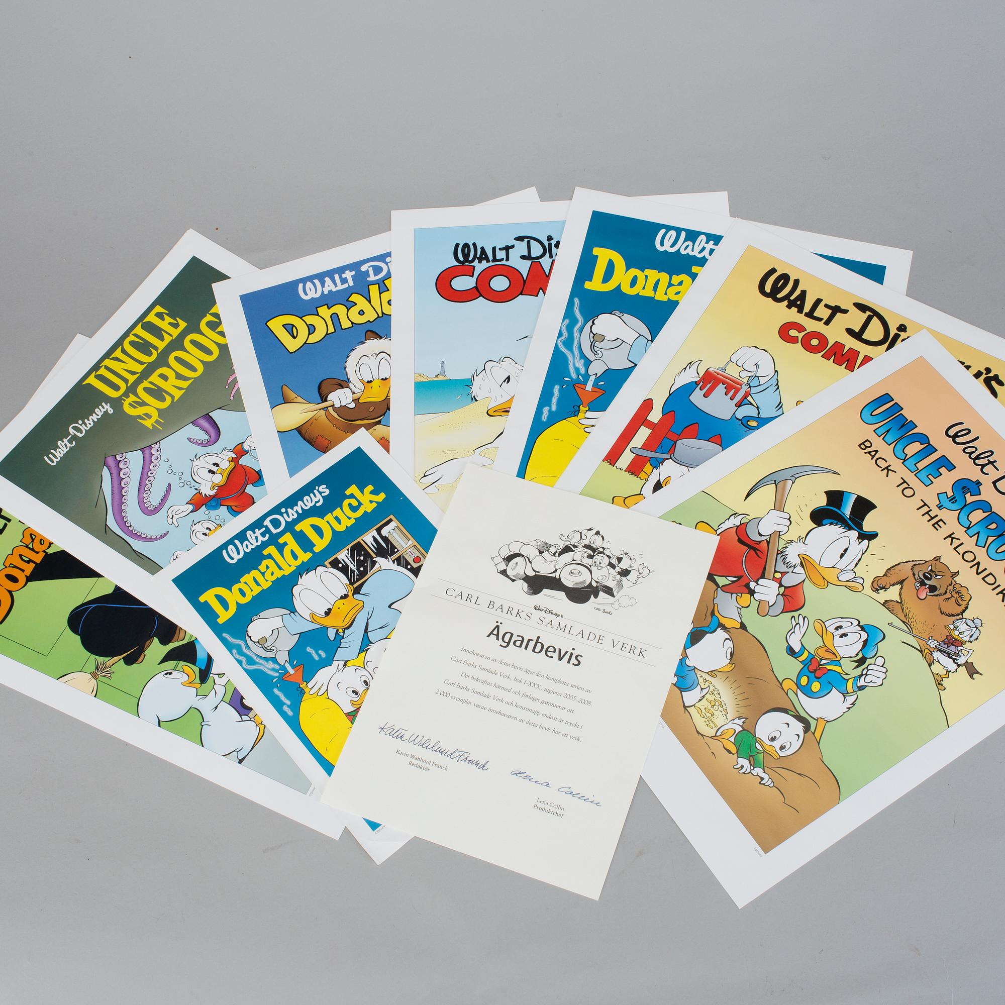 CARL BARKS SAMLADE VERK, 30 volymer, Egmont förlag 2005-2008.