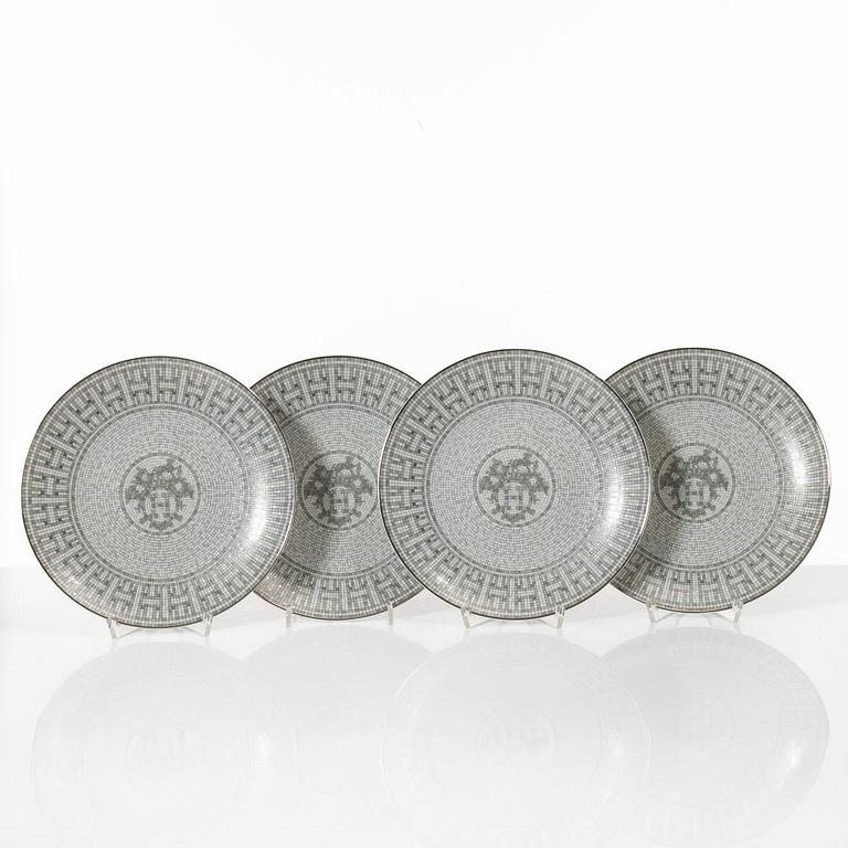 Hermès, plates, 4 pcs, "Mosaic in 24".