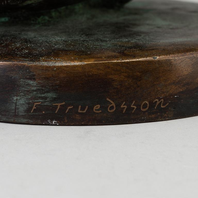 FOLKE TRUEDSSON, skulptur, brons, signerad.