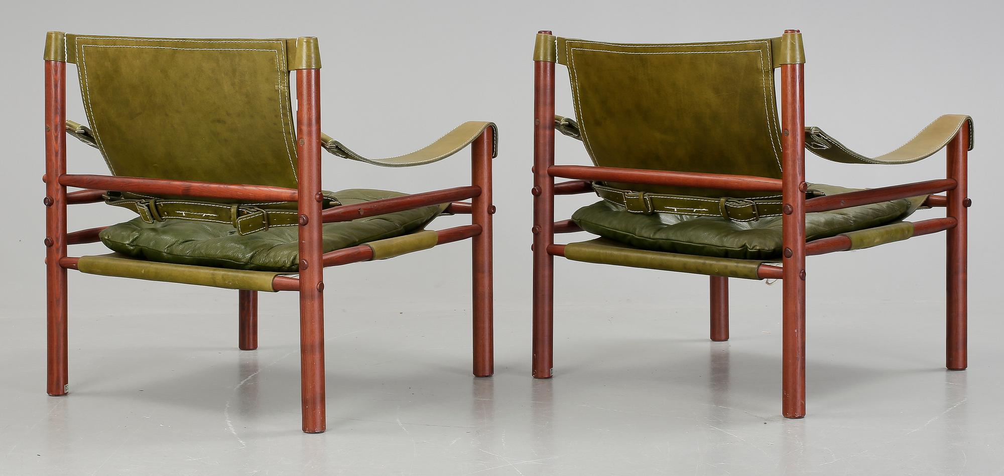 FÅTÖLJER, ett par. "Sirocco", Arne Norell, modellen formgiven 1964.