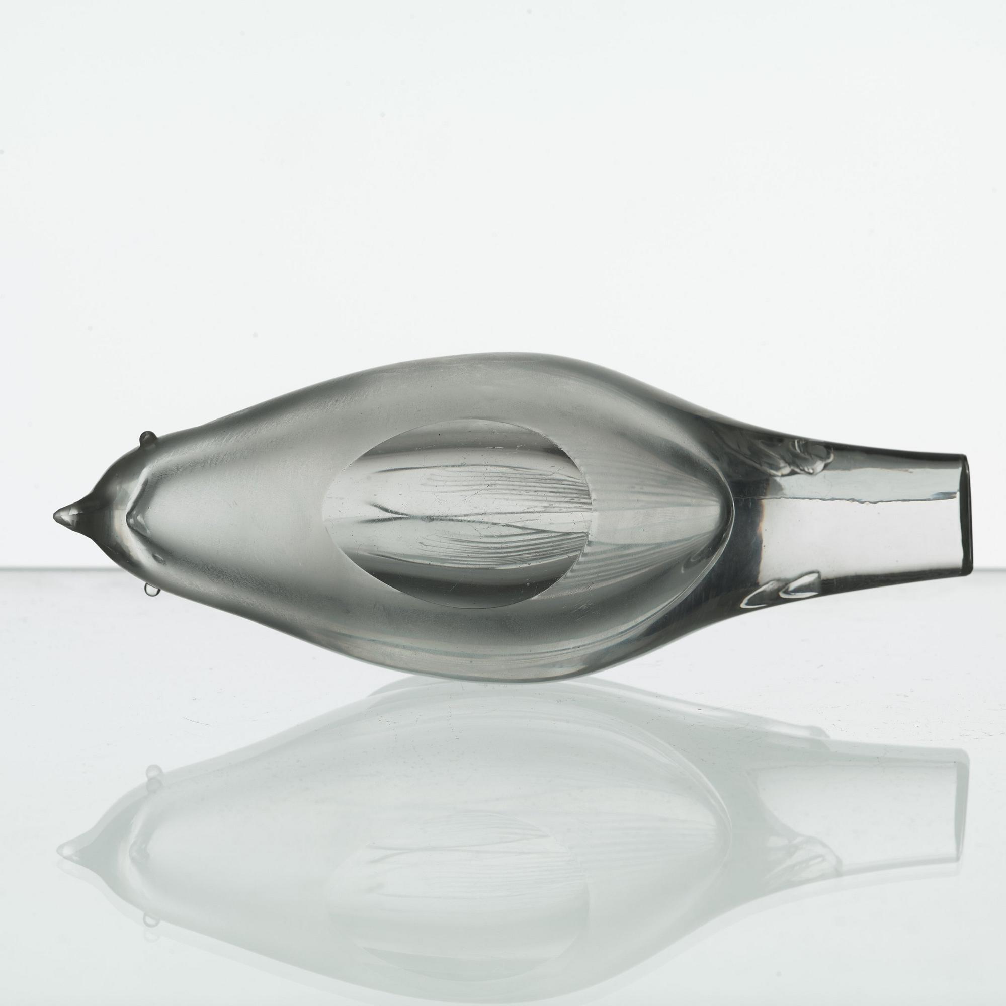 Tyra Lundgren, fåglar, 2 st, Venini, Murano, Italien 1940-50-tal.