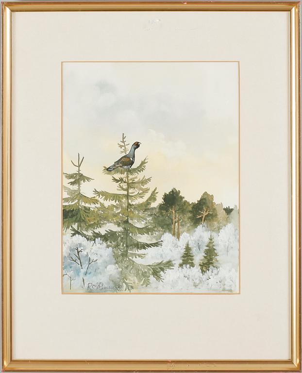 ROLF SVENSSON, akvarell, sign.