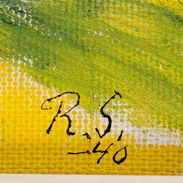 Ragnar Sandberg, RAGNAR SANDBERG, signed R.S. and dated -40. Oil on canvas.