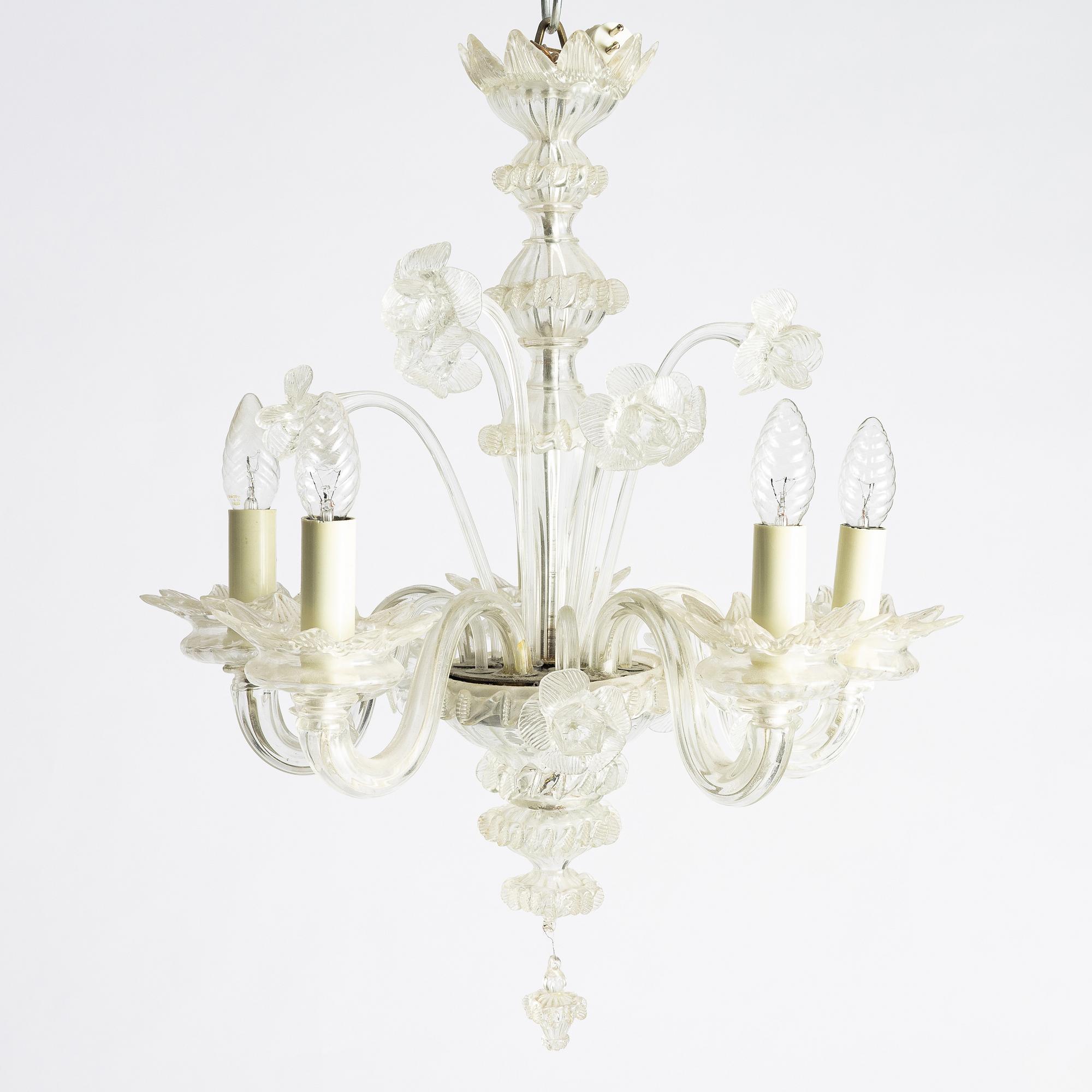 A Venetian type chandelier, mid-20th century.