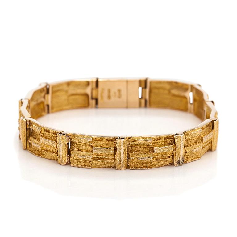 Björn Weckström, bracelet, "Cascade", 14K gold.