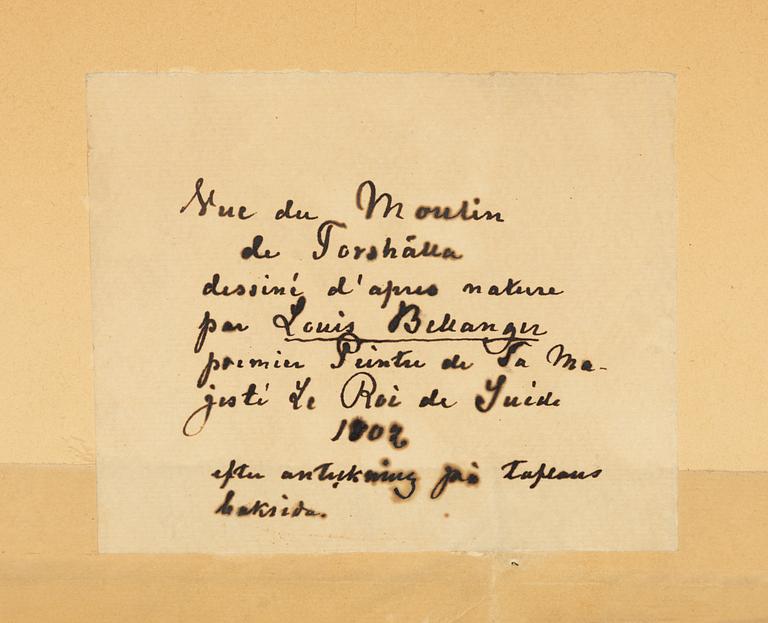 Louis Belanger, ,"Vue du moulin de Torshälla".