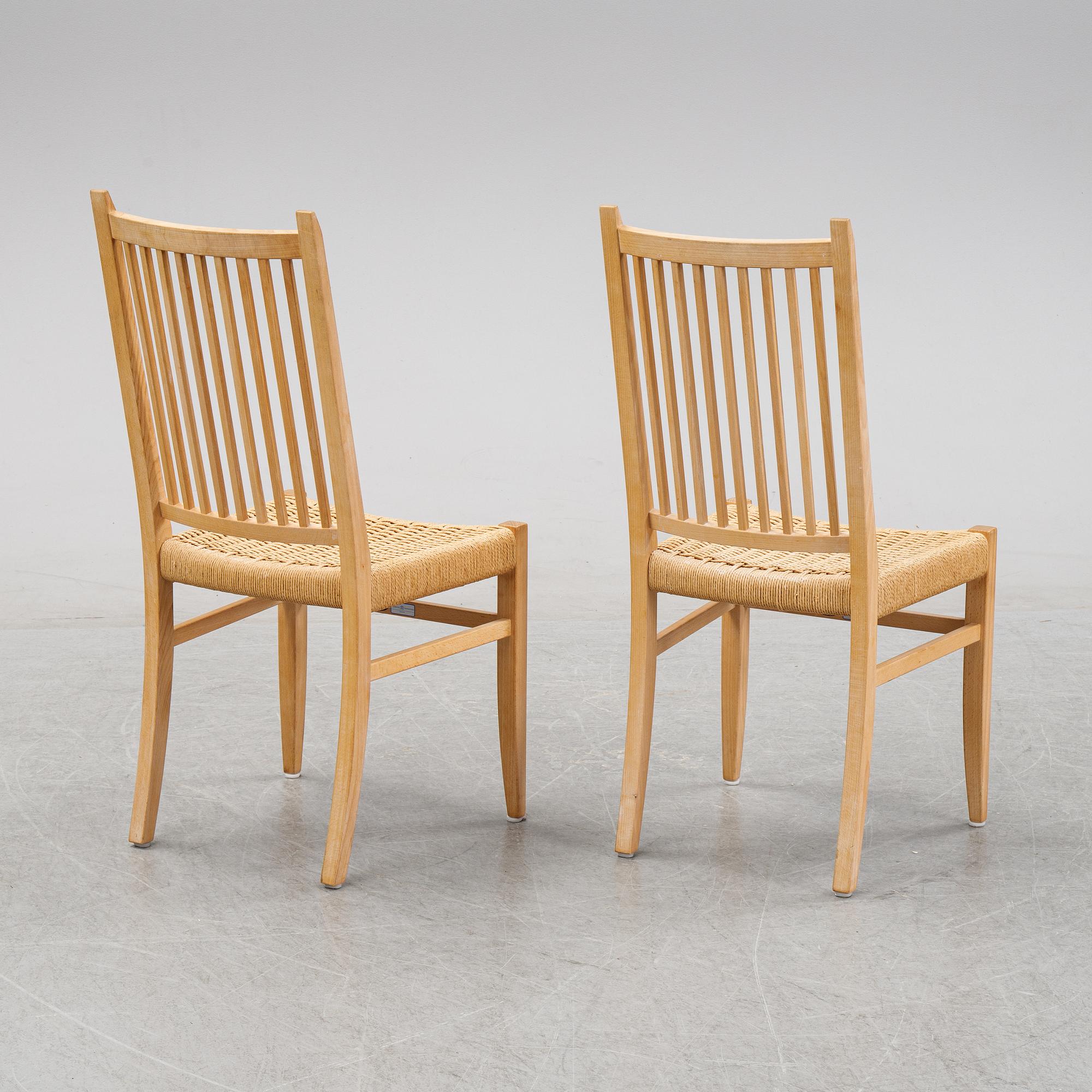 Nissen & Gehl, a set of six chairs, Naver, Denmark.