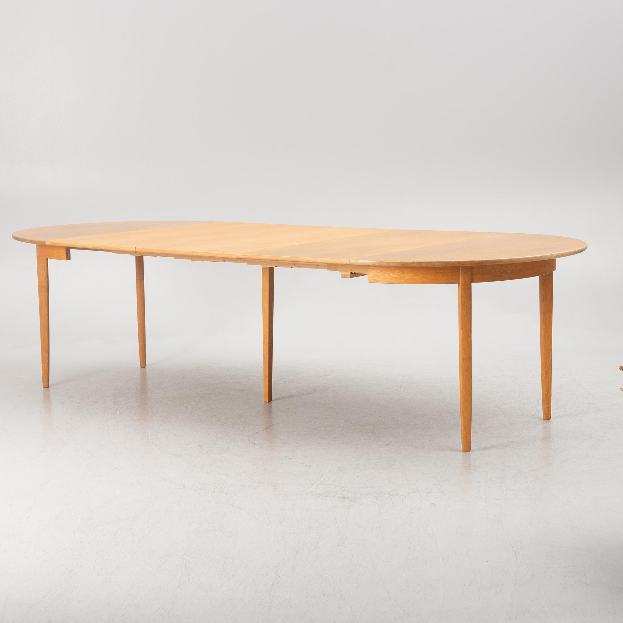 Carl Malmsten, an 'Åfors' dining table, second half of the 20th century.