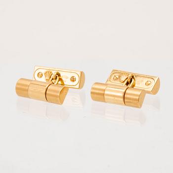 Rolex, manschettknappar ett par 18K guld.