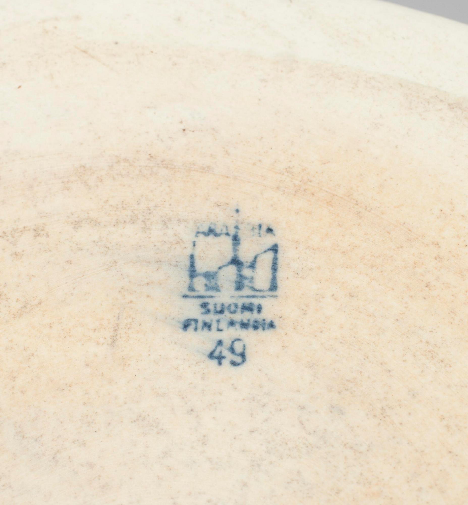 SMÖRBYTTOR, 2 st, fajans, Arabia 1932-49.