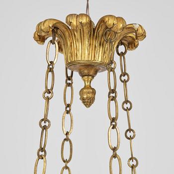 Ampel. för åtta ljus, Frankrike, 1800-talets första hälft, Empire.