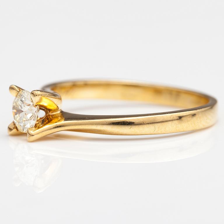 SORMUS, 18K kultaa, briljanttihiottu timantti n. 0.41 ct.