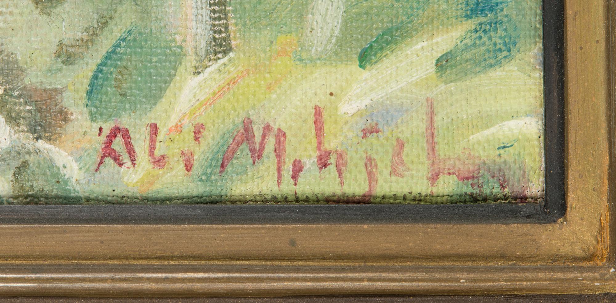 Ali Munsterhjelm, oil on canvas, signed.