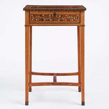 Bord, tillskrivet Jonas Westring (1772-1828) Gränna, ca år 1800, Sengustavianskt.