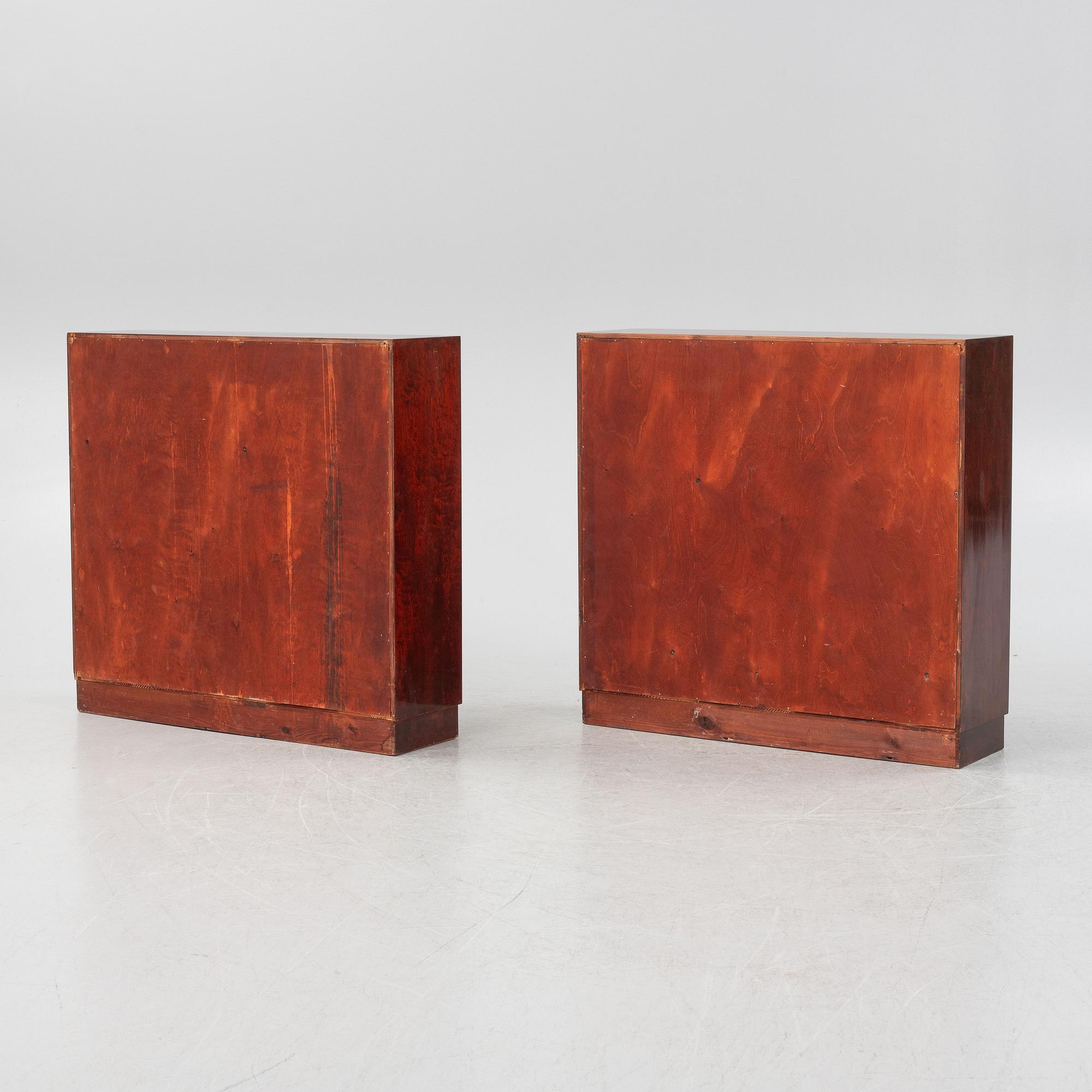 Bokhyllor ett par, 1930-tal.