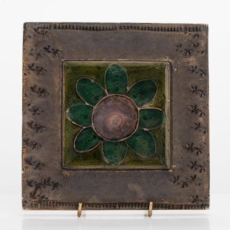 Rut Bryk, relief, stengods, signerad BRYK.