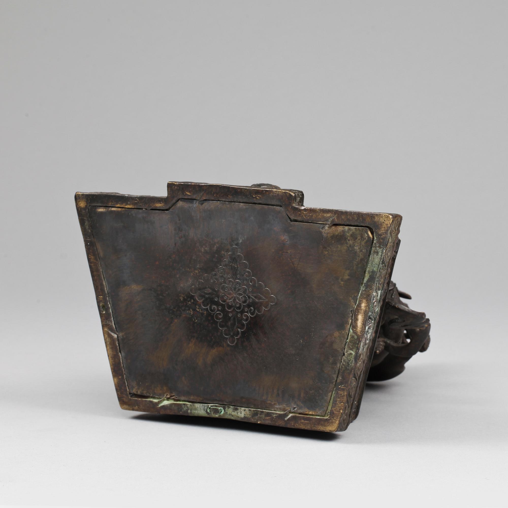 SKULPTUR, brons, Sinotibet, 18/1900-tal.