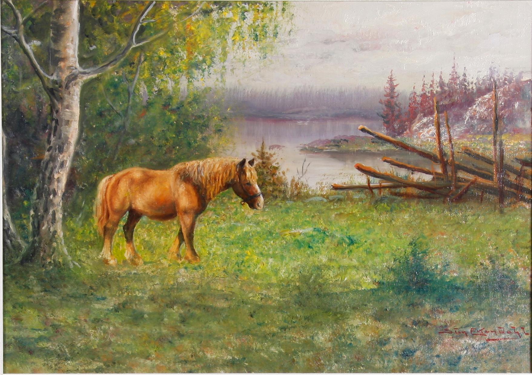 EKENDAHL, STEN, olja på duk. Signerad.
