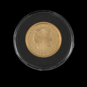 MYNT, 24 k guld, "Barnen i bullerbyn 1947". Vikt ca 9 g.