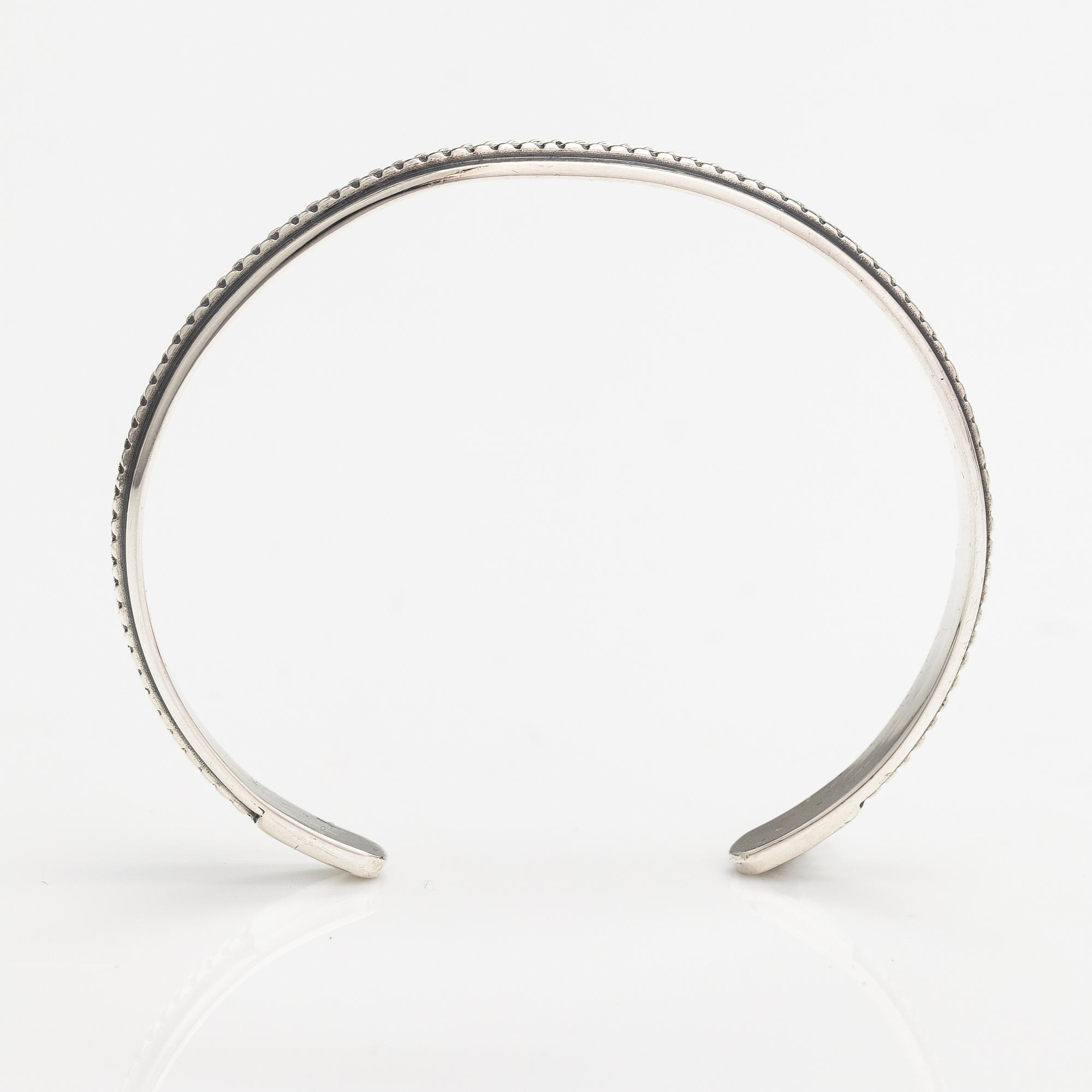 Armband, modell 1269, silver. Kalevala Koru, Helsingfors 1964.