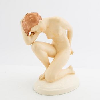 Elly Strobach figurine Royal Dux 1940s porcelain.