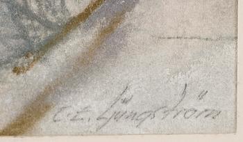 CARL ERIK LJUNGSTRÖM, pastell, signerad.