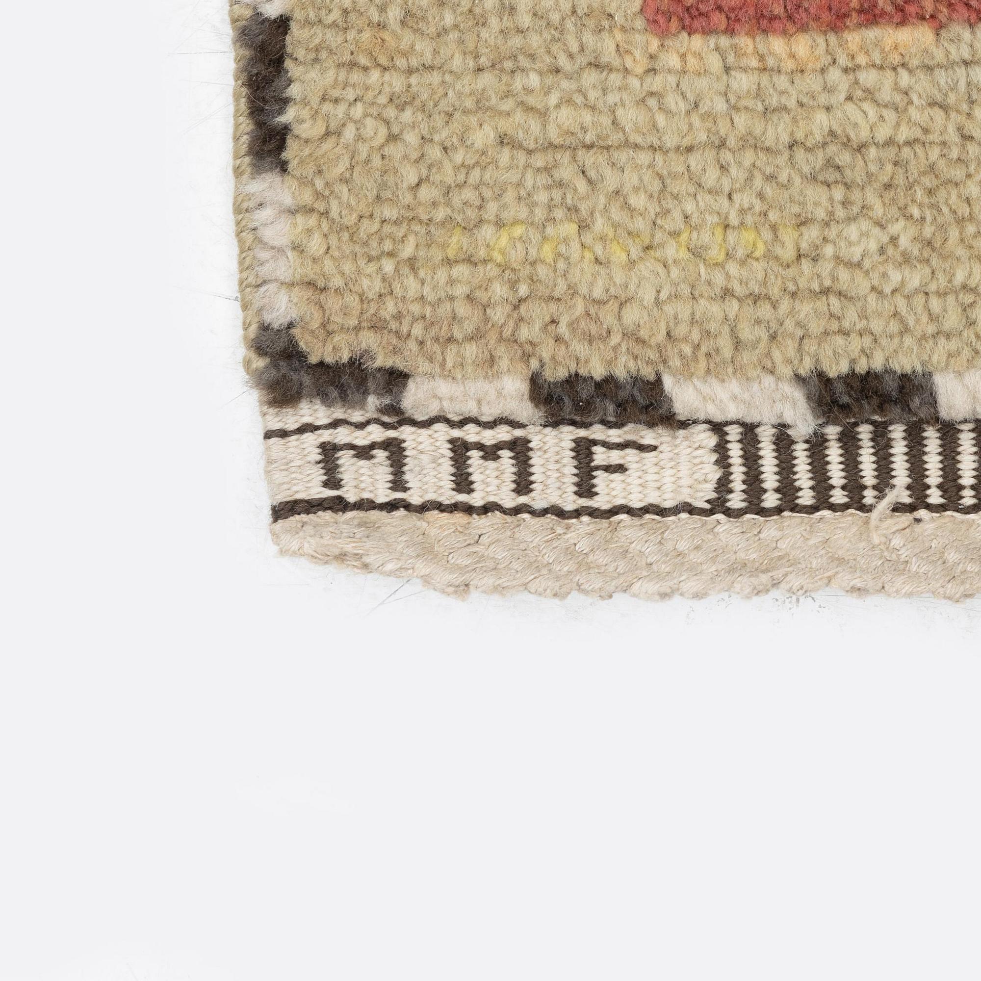 Märta Måås-Fjetterström, a carpet, 'Il Greco', knotted pile, c. 266 x 165 cm, signed MMF.