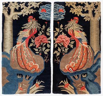 A a pair of semi-antique Baotou, c. 142 x 44 cm.